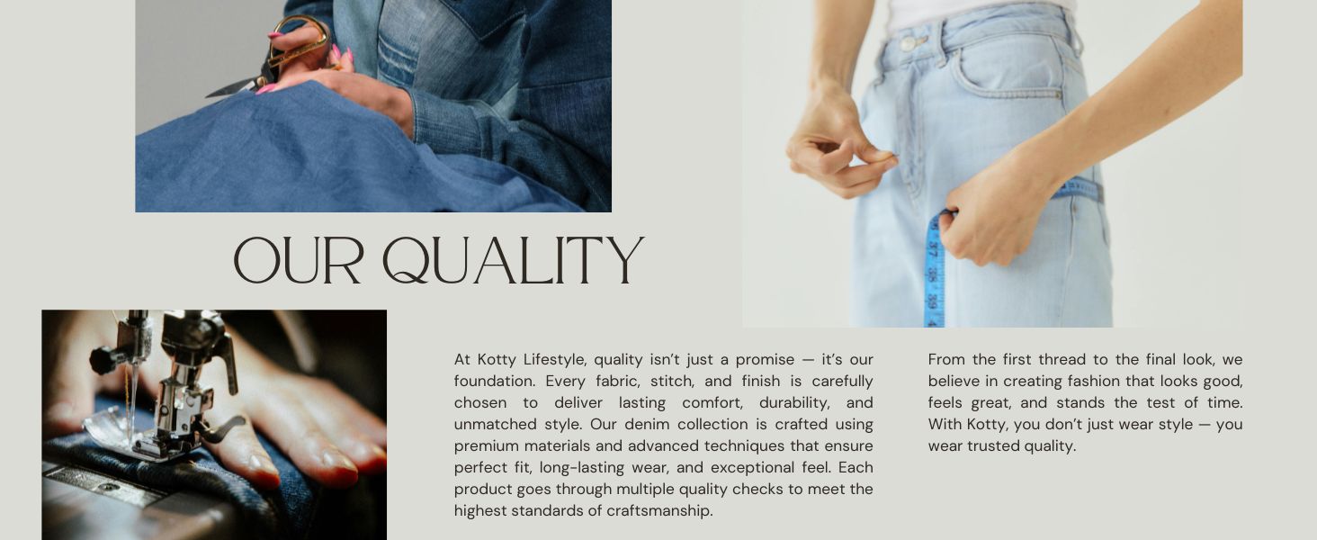 KOTTY Women Wide Leg Baggy Jeans High Waist Relaxed Fit Denim Casual Wear - Image 2