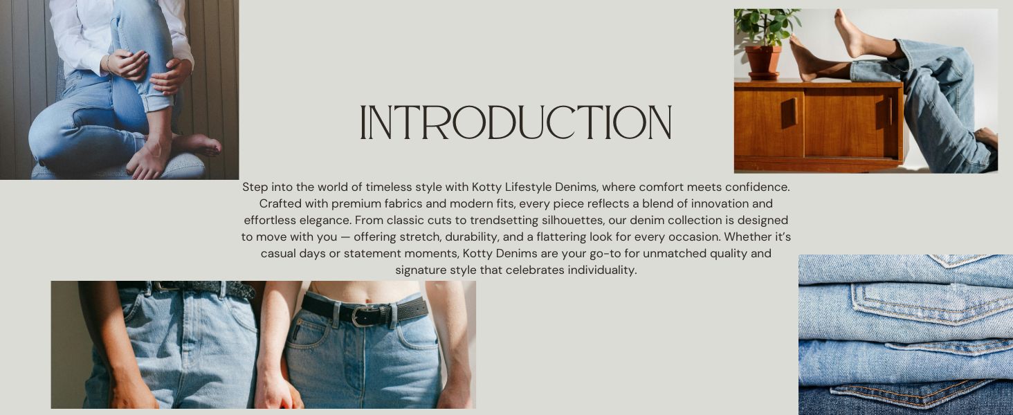 KOTTY Women Wide Leg Baggy Jeans High Waist Relaxed Fit Denim Casual Wear - Image 3