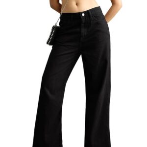 KOTTY Women’s High Waist Wide Leg Flared Jeans with Trendy Fit and Clean Look | Comfortable & Stylish Denim for Women
