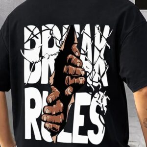 AUSK Baggy Hip-Hop T-Shirt for Men - Graphic Printed T Shirts || Oversized Men Tshirt || T-Shirts